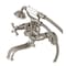 Kingston Brass KS225SN Tub Wall Mount Clawfoot Tub Faucet with Hand Shower, Brushed Nickel KS225SN - alternate 1